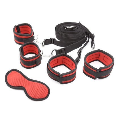 restraint straps blindfold