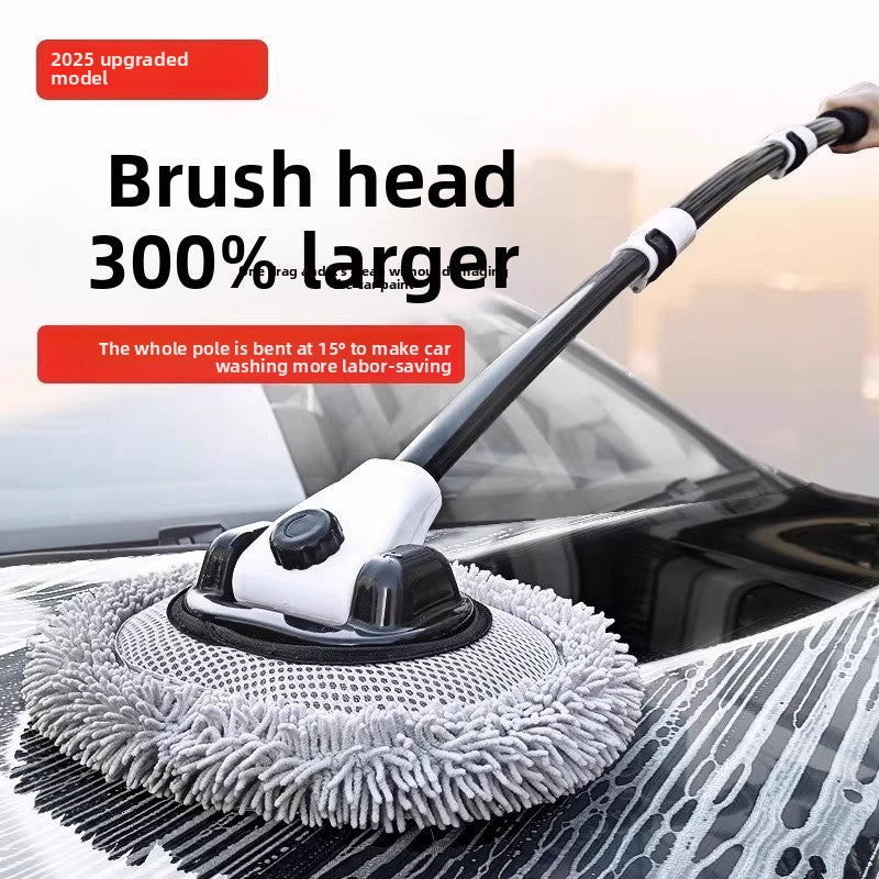 Retractable Car Wash Brush with Soft Bristles