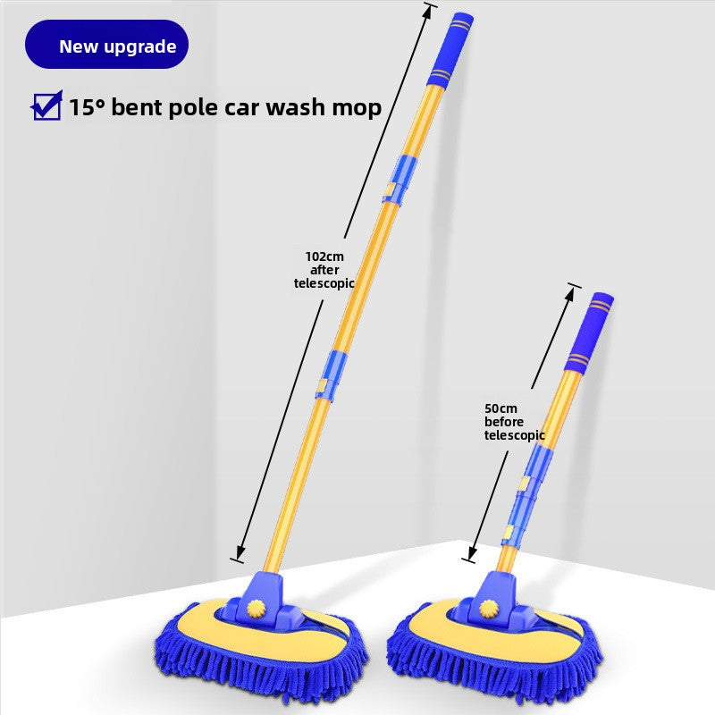 Retractable Car Wash Brush with Soft Bristles