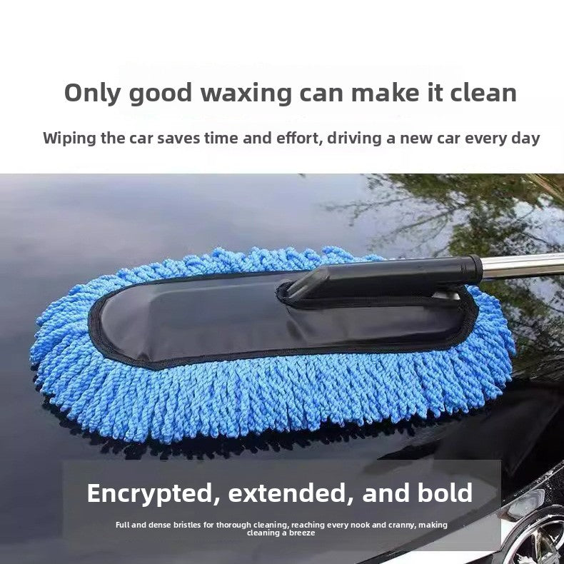 Retractable Car Wash Mop with Dust Removal