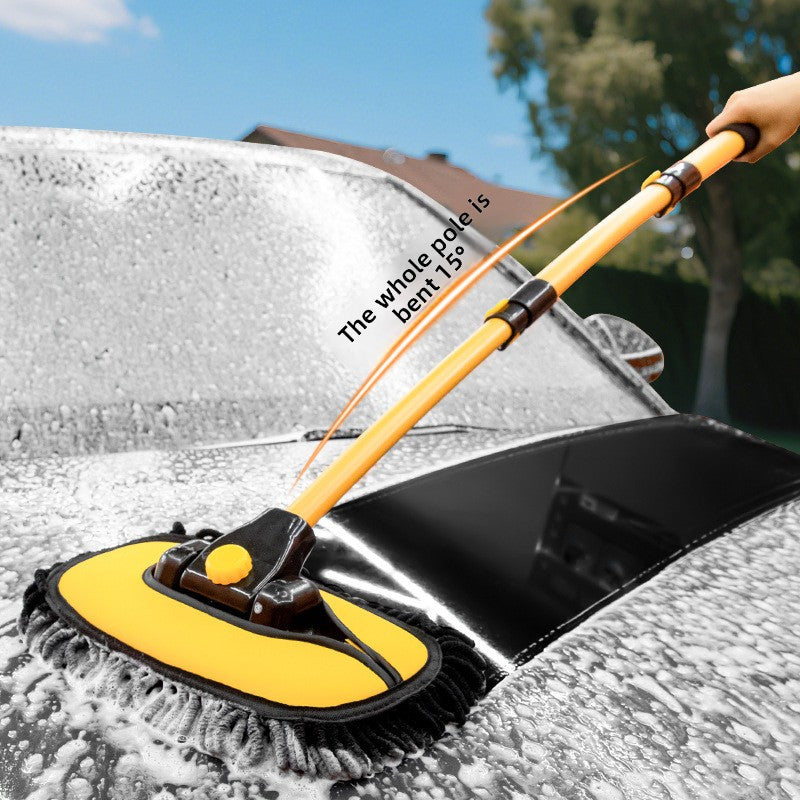 Retractable Car Wash Mop with Soft Bristles