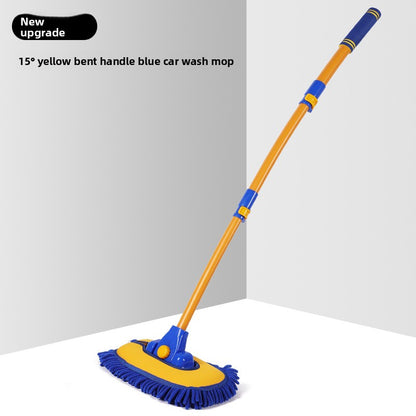 Retractable Car Wash Mop with Soft Bristles