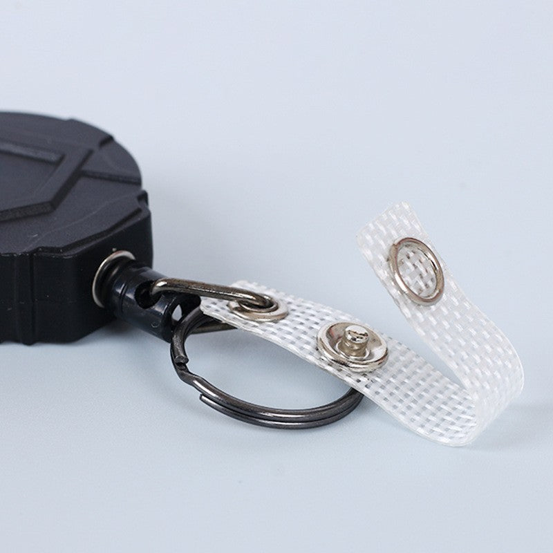 Retractable Carabiner Keychain with Steel Cable