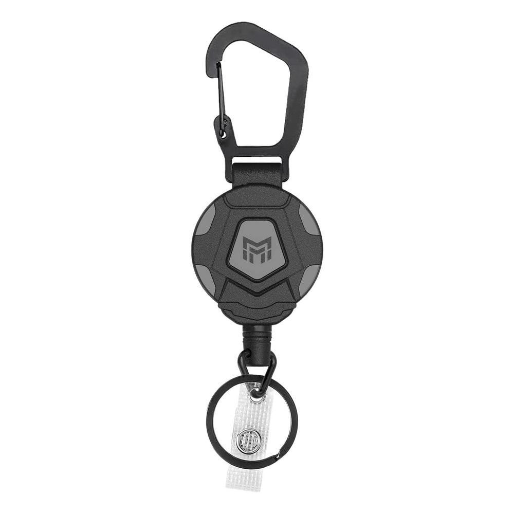 Retractable Carabiner Keychain with Steel Cable