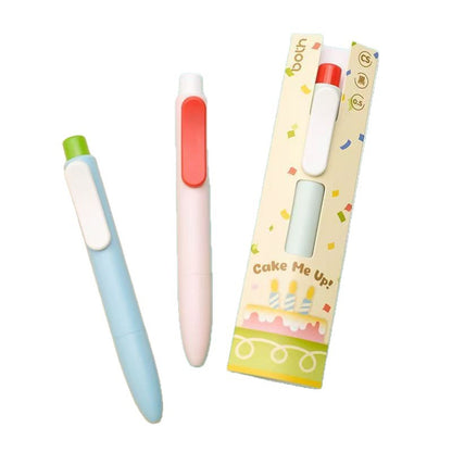 Retractable Chubby Gel Pen with Color-Blocking Design