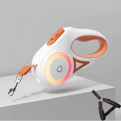 Retractable Dog Leash with Light for Small and Medium Dogs
