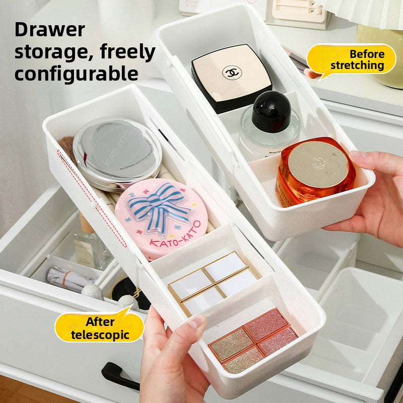 Retractable Drawer Organizer Storage Box