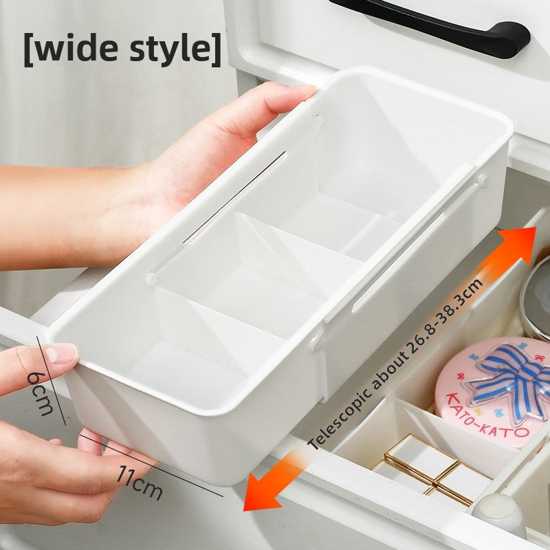 Retractable Drawer Organizer Storage Box