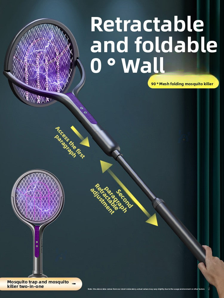 Retractable electric mosquito swatter