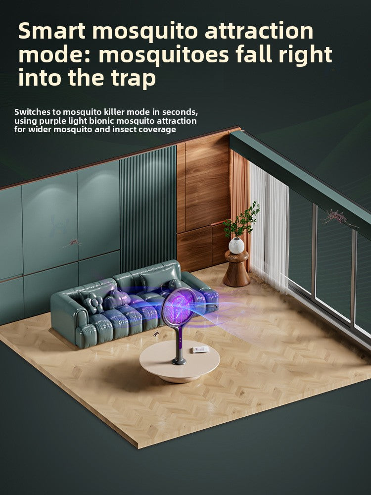 Retractable electric mosquito swatter