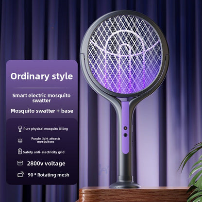 Retractable electric mosquito swatter
