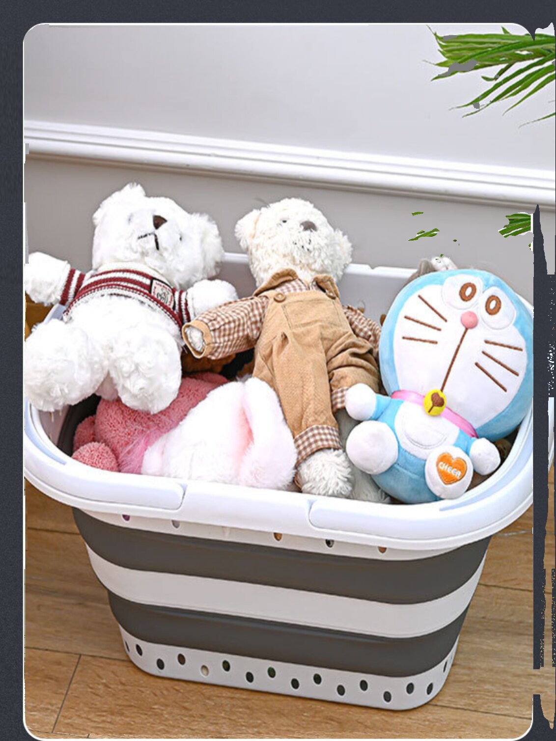 Retractable Folding Silicone Tote Basket