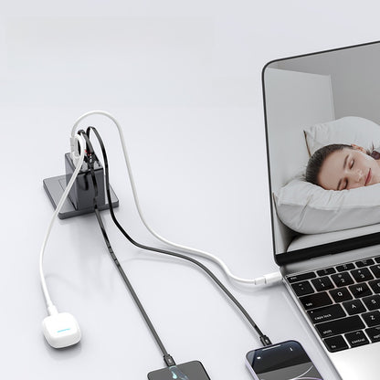 Retractable GaN Fast Charger with Multiple Ports
