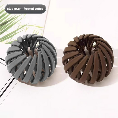 Retractable Hair Bun Maker Clip