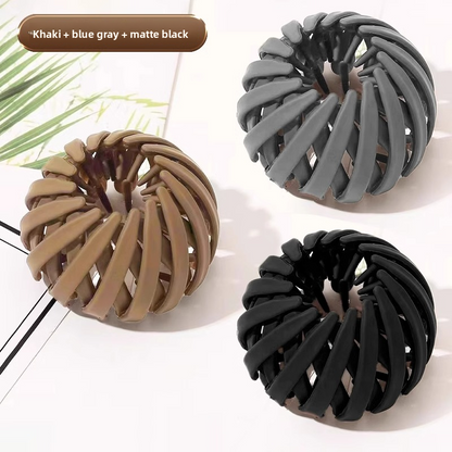 Retractable Hair Bun Maker Clip