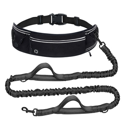 Retractable Hands-Free Dog Leash with Waist Bag