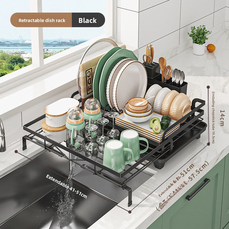 Retractable Kitchen Dish Drying Rack