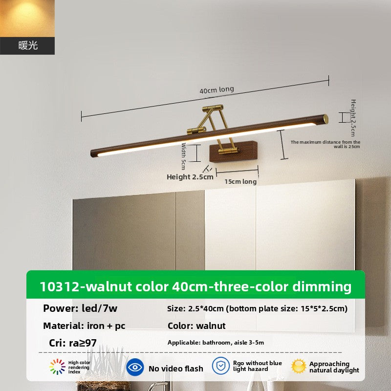 Retractable LED Wall Mirror Light