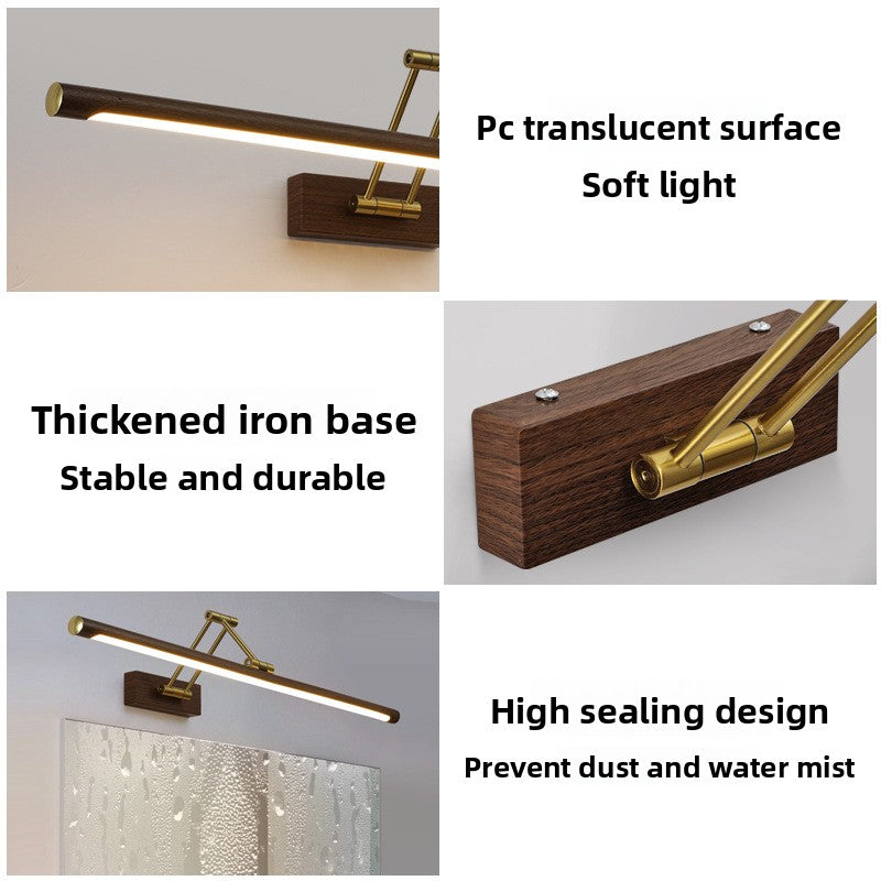 Retractable LED Wall Mirror Light
