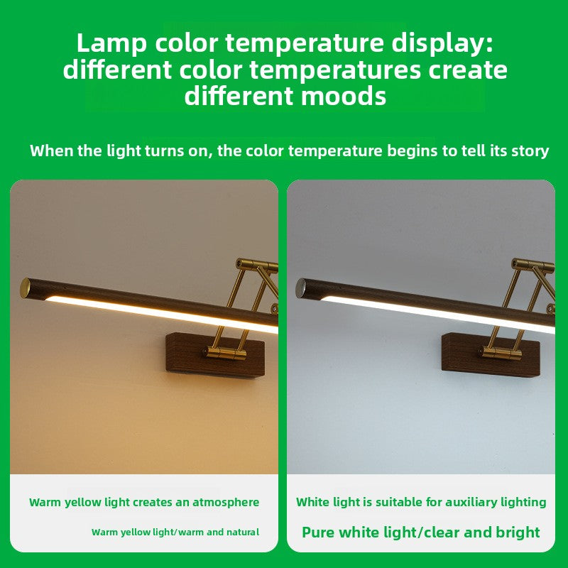 Retractable LED Wall Mirror Light
