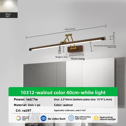 Retractable LED Wall Mirror Light