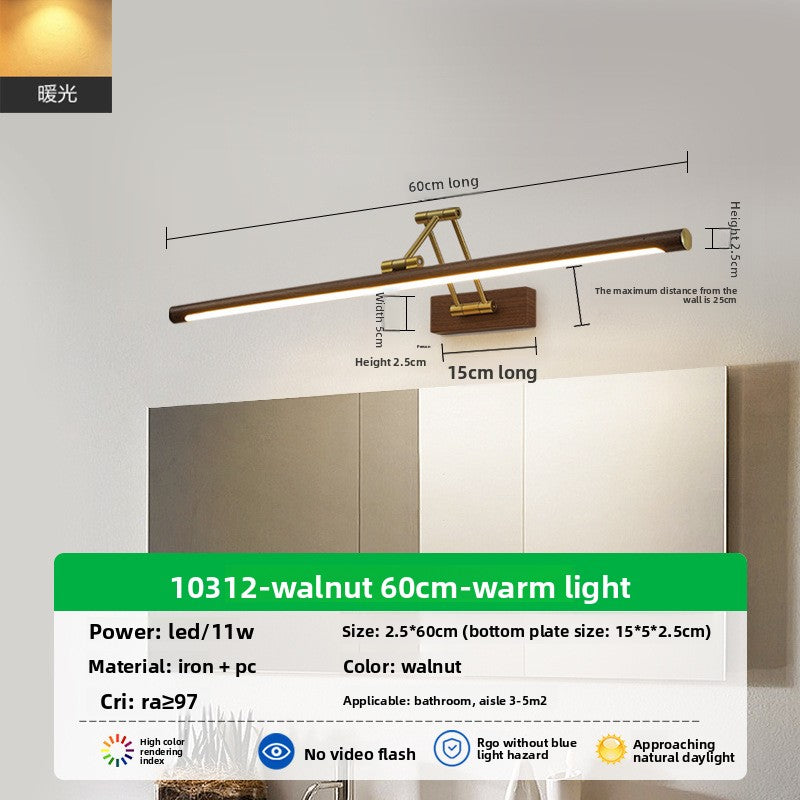 Retractable LED Wall Mirror Light