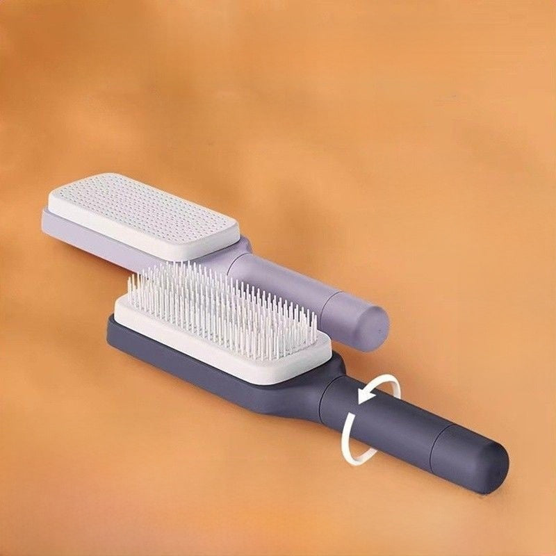 Retractable massage comb