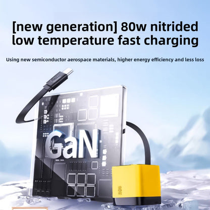Retractable PD fast charging head