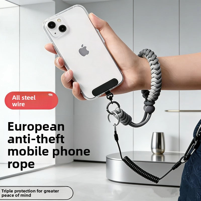 Retractable Phone Wrist Strap with Anti-Drop Hook