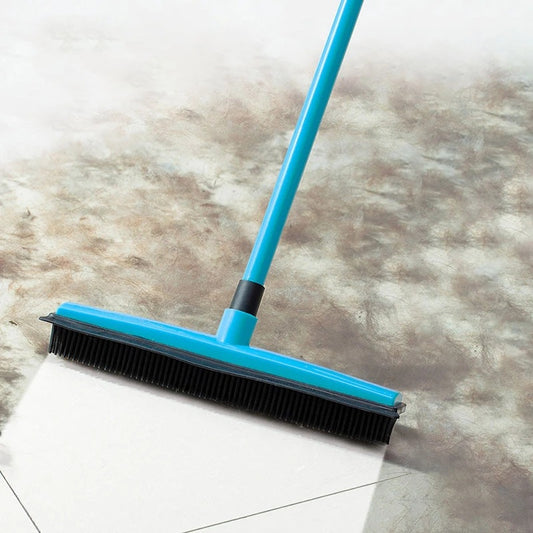 Retractable Rubber Broom for Pet Hair Removal