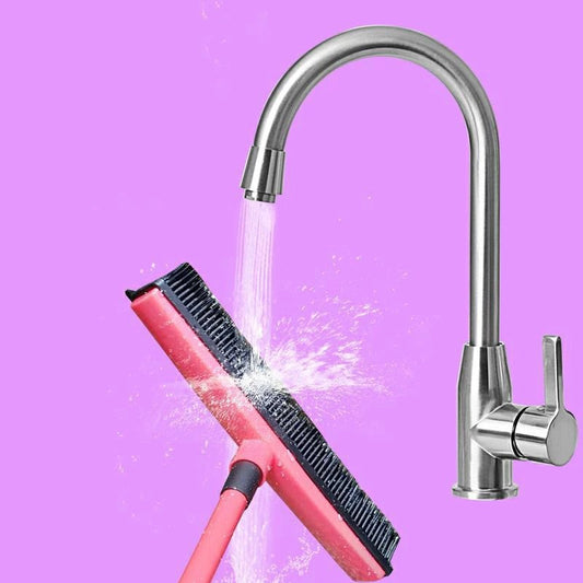 Retractable Rubber Broom for Pet Hair Removal