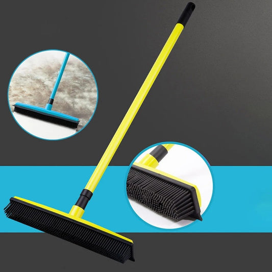 Retractable Rubber Broom for Pet Hair Removal