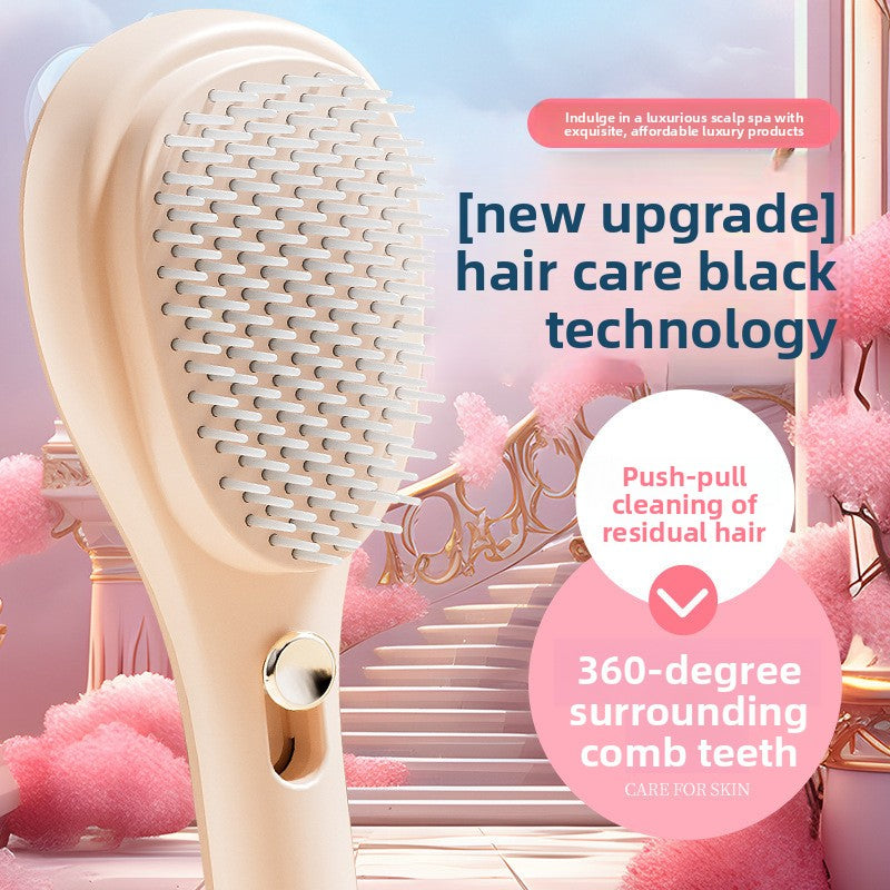 Retractable Scalp Massage Comb Anti Static Hair Detangler