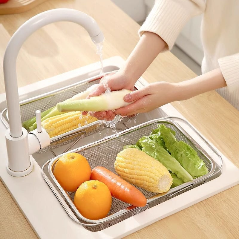 Retractable Stainless Steel Sink Drain Basket