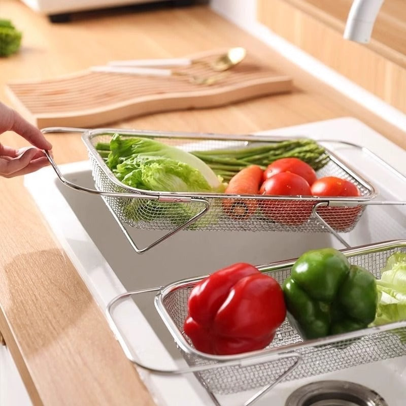 Retractable Stainless Steel Sink Drain Basket