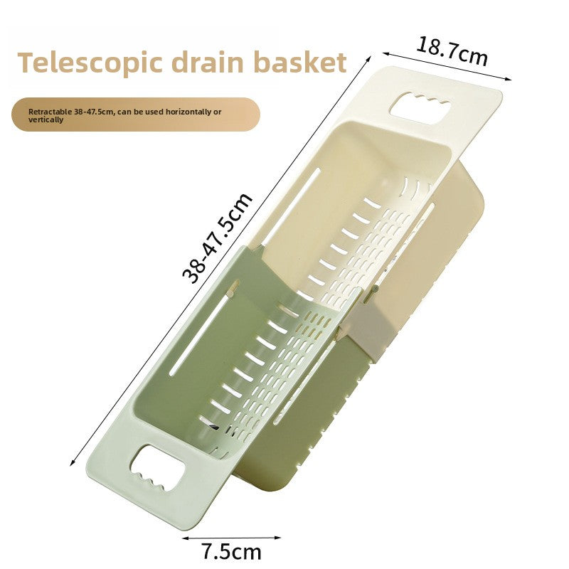 Retractable Stainless Steel Sink Drain Basket