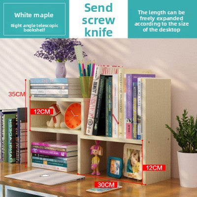 Retractable storage rack on the table