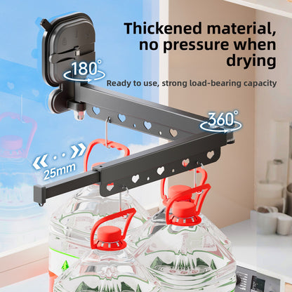 Retractable Suction Cup Drying Rack