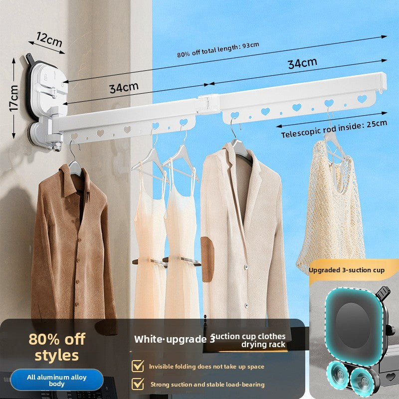 Retractable Suction Cup Drying Rack