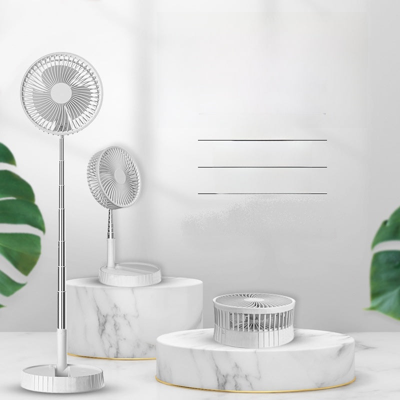 Retractable USB Rechargeable Foldable Fan with Remote Control