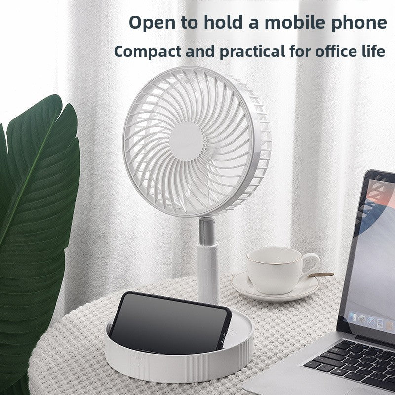Retractable USB Rechargeable Portable Fan