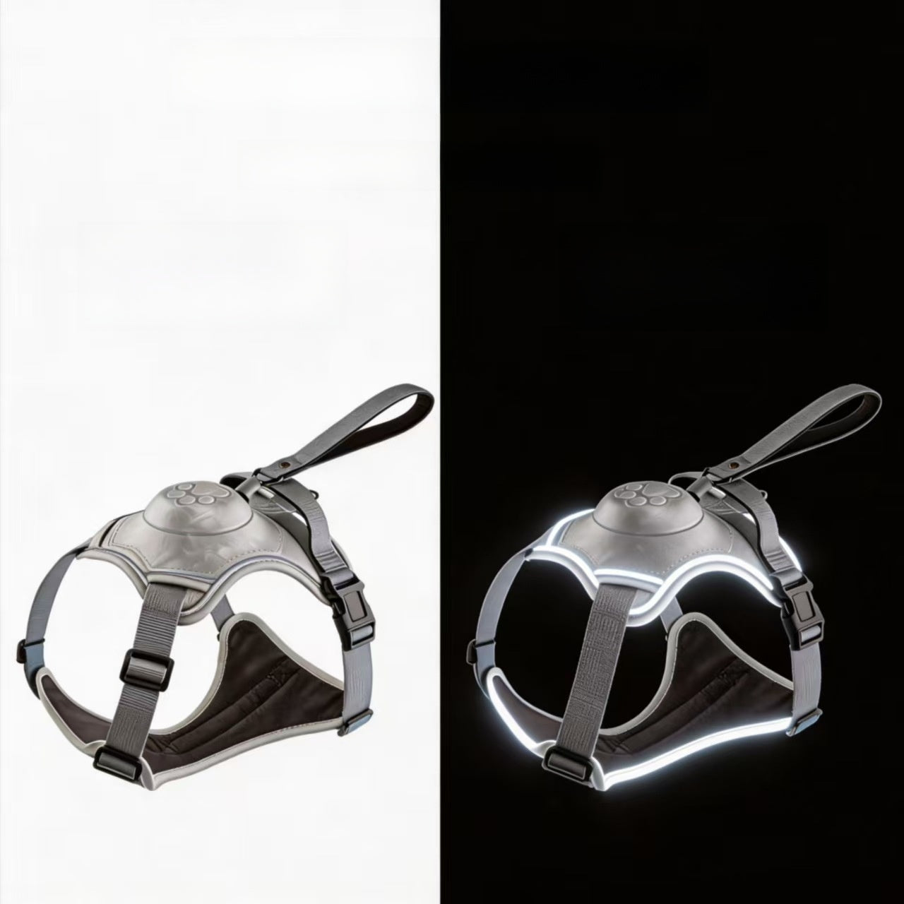 Retractable Vest-Style Dog Harness Leash