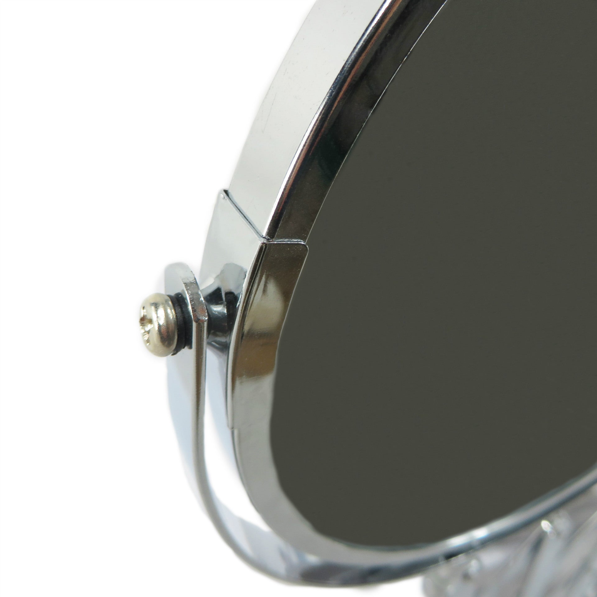 Retractable wall-mounted mirror