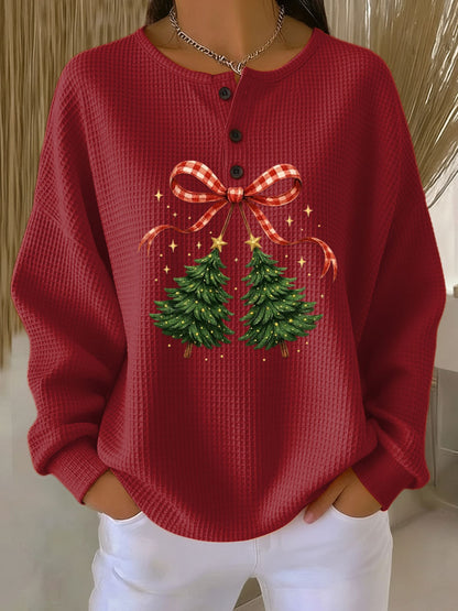 Retro 3D Digital Print Polo Dress
