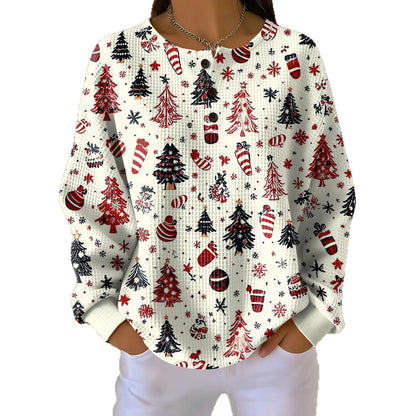 Retro 3D Digital Print Polo Dress