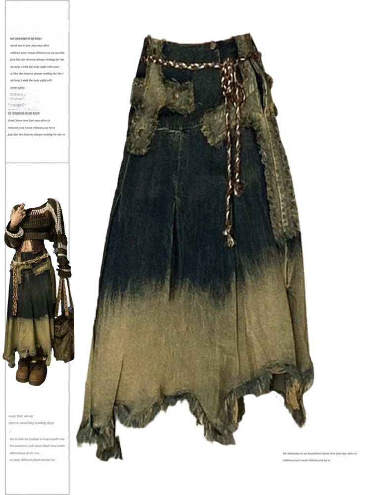 Retro A-line skirt