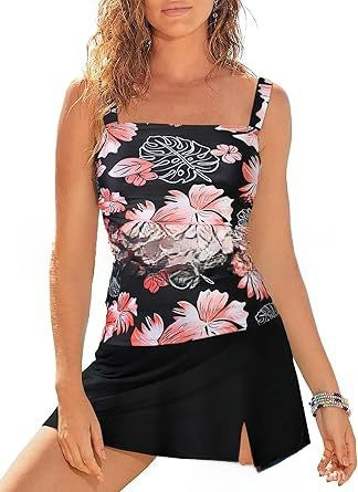 Retro Abdominal Two-piece Split Swimsuit