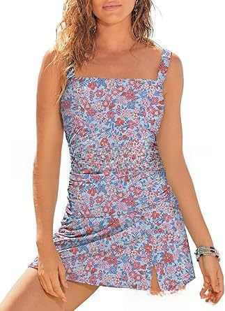 Retro Abdominal Two-piece Split Swimsuit