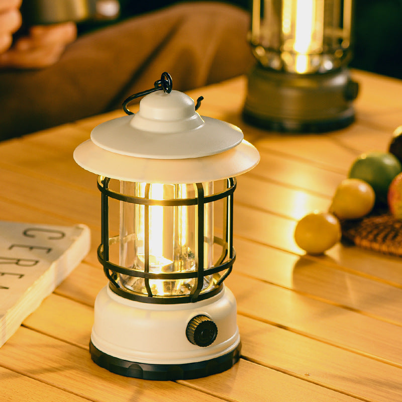 Retro Adjustable LED Camping Lamp