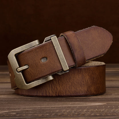 Retro American Genuine Leather Belt
